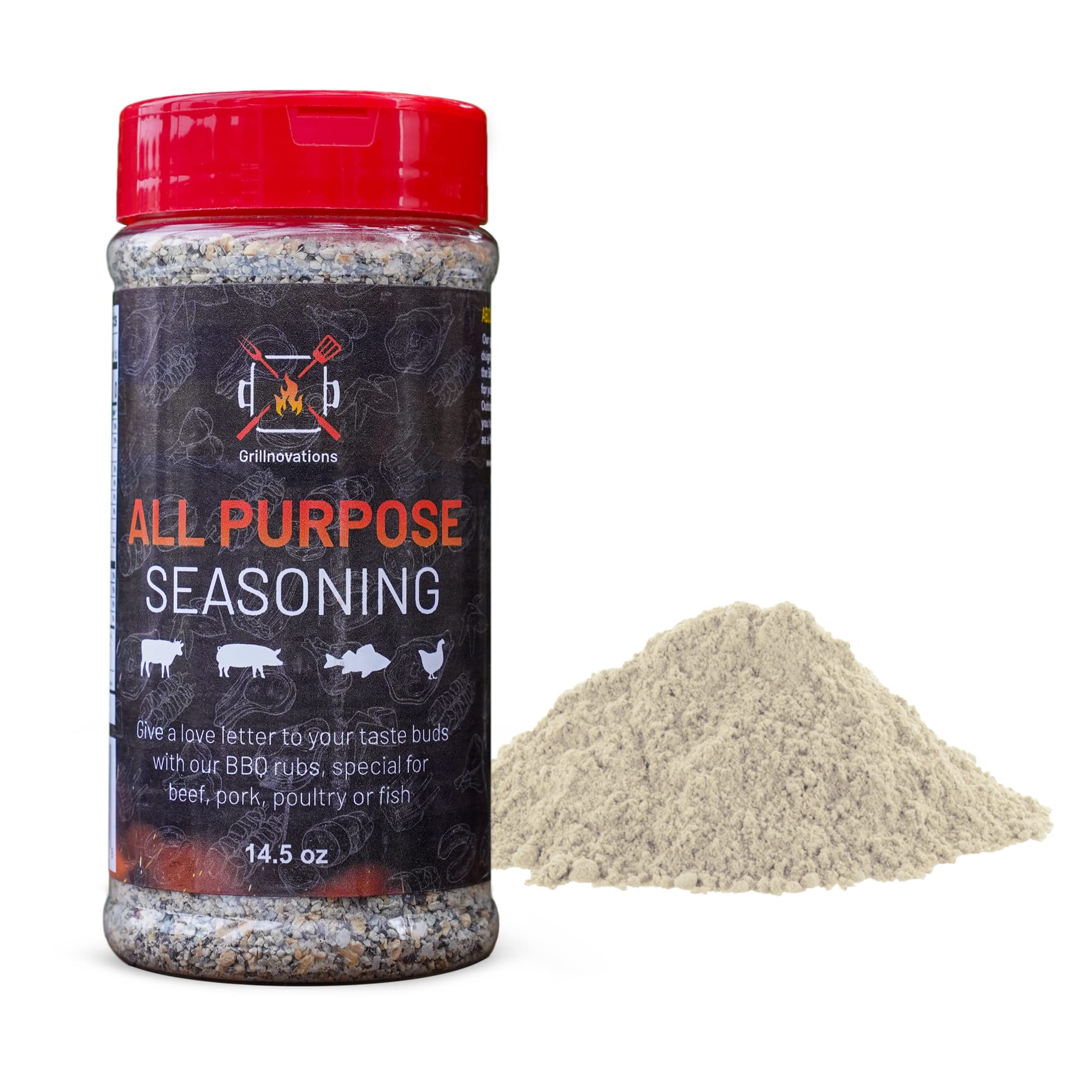 All Purpose Seasoning Rub MSF2 by Grillnovations BBQ Rubs Herbs