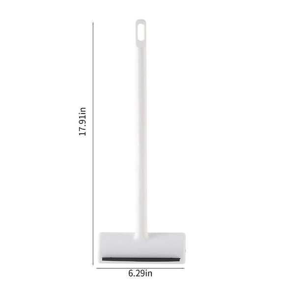 All-Purpose Shower Squeegee for Shower Doors, Bathroom, Window Screen and Car Glass Cleaner - Stainless Steel, 6.3x18 Inches (White)