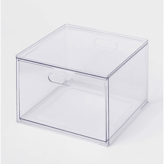 All Purpose Single Drawer Storage Clear - Brightroom