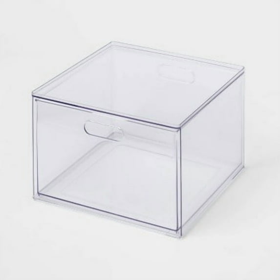 All Purpose Single Drawer Storage Clear - PETG Acrylic Drawer, Universal Storage Bin