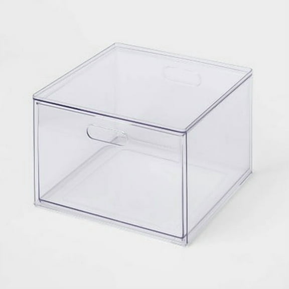 All Purpose Single Drawer Storage Clear - PETG Acrylic Drawer, Universal Storage Bin