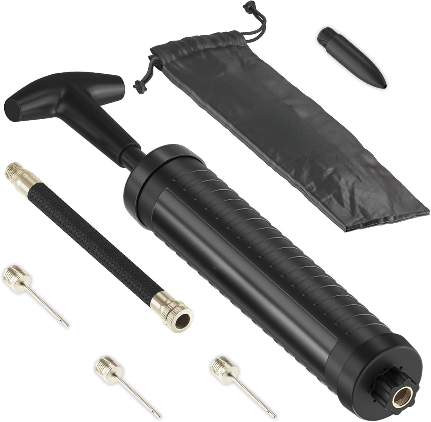 All-Purpose Sports Ball Air Pump, Push & Pull Inflating System Hand ...