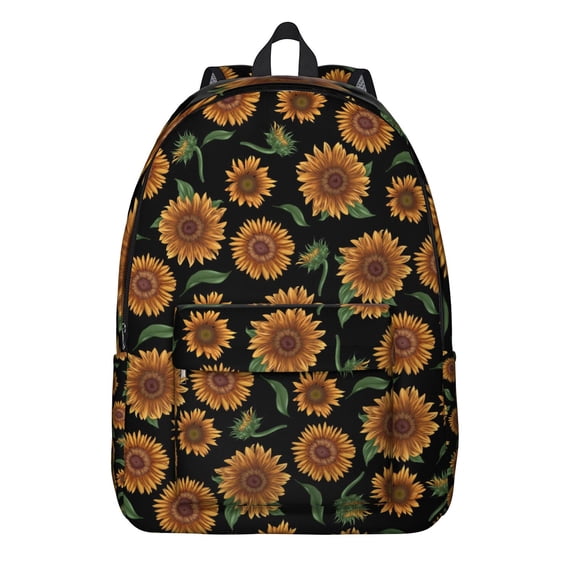 All-Purpose Sunflower Flowers Backpack with Tech Ready Section Great for Academic and Work Success Sturdy Construction Encouraging Gift