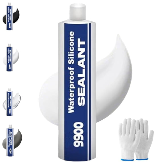 All-Purpose Super-Bonding Structural Sealant, Waterproof Adhesive 9900 Bonding Sealer Glue, Multi-Surfaces Adhesive for Roof Bathroom Tile (Gloss White)