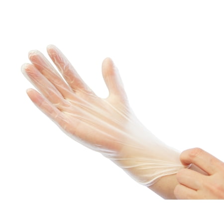 Medium Clear Disposable Vinyl Multi-Purpose Gloves (100-Count)