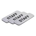 thumbnail image 1 of All Quality Badges Staff 1 x 3" Name Tag, Silver (3 Pack), 1 of 2