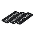 thumbnail image 1 of All Quality Badges Staff Nurse 1 x 3" Name Tag, Black (3 Pack), 1 of 2