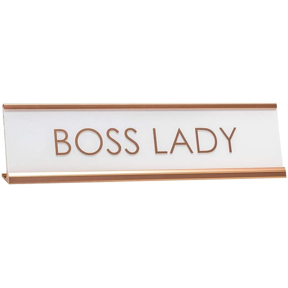 All Quality Boss Lady Rose Gold Novelty Desk Sign