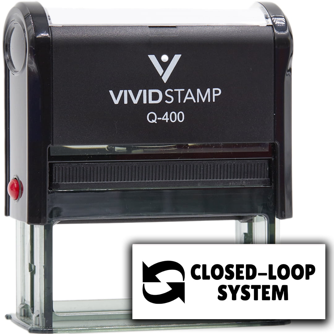 All Quality Closed-Loop System Self-Inking Rubber Stamp (Black Ink) - Q-400