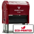 thumbnail image 1 of All Quality Eco-Printed Self-Inking Rubber Stamp (Red Ink) - Q-200, 1 of 6
