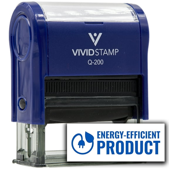 All Quality Energy-Efficient Product Self-Inking Rubber Stamp (Blue Ink) - Q-200