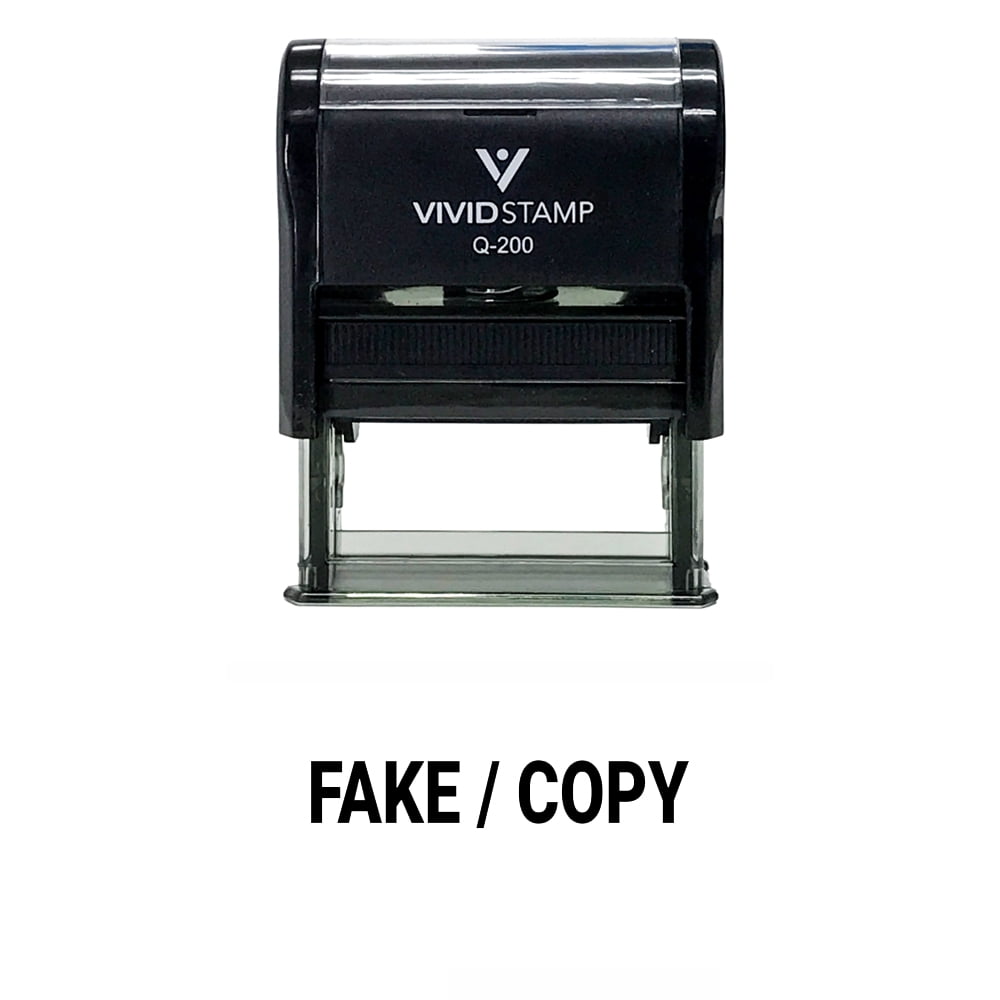 All Quality Fake/Copy Self-Inking Rubber Stamp (Black Ink) - Q-300