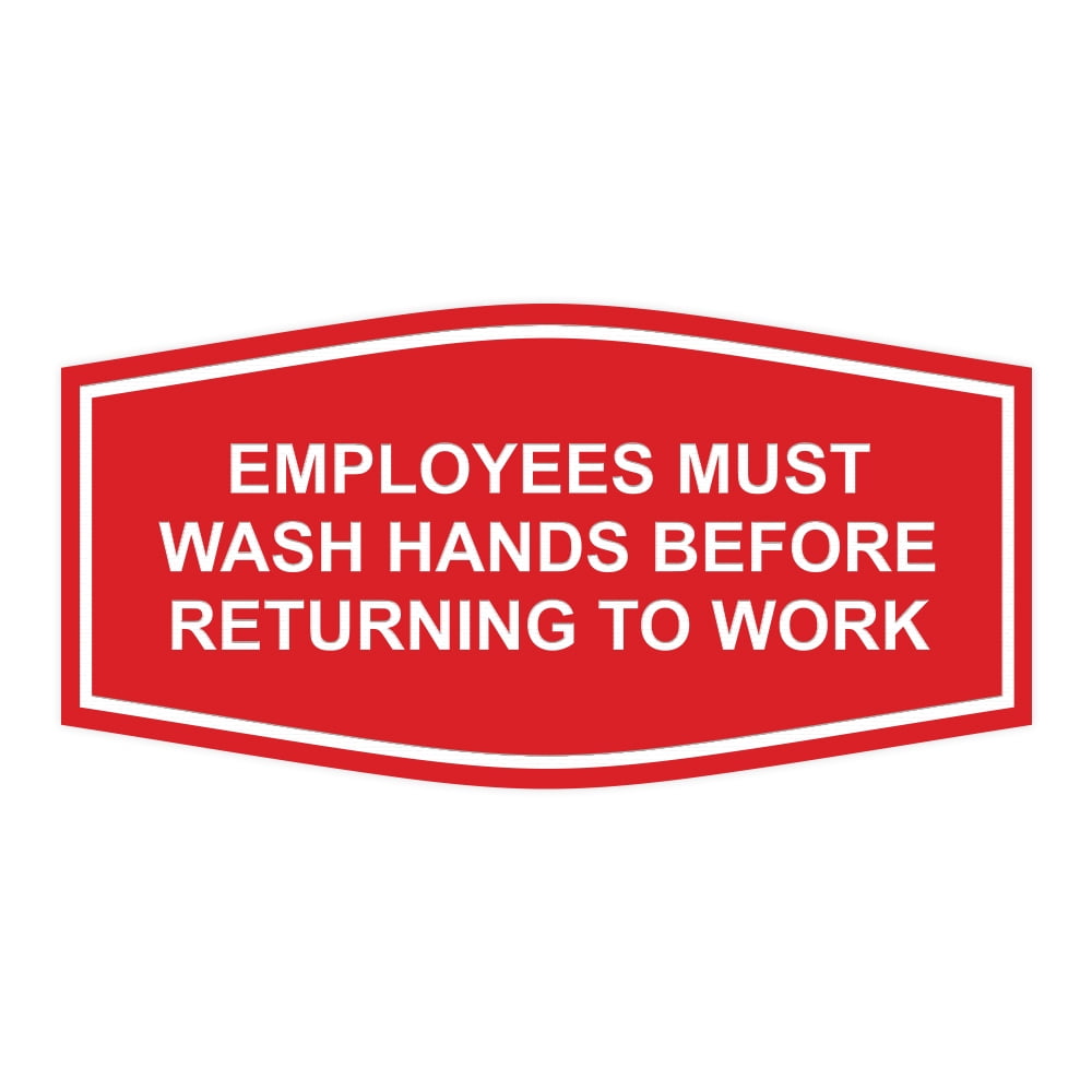 all-quality-fancy-employees-must-wash-hands-before-returning-to-work-sign-red-small-walmart-com for Free Printable Employees Must Wash Hands Sign All Quality Fancy Employees Must Wash Hands Before Returning To Work Sign (Red) - Small - Walmart.com for Free Printable Employees Must Wash Hands Sign