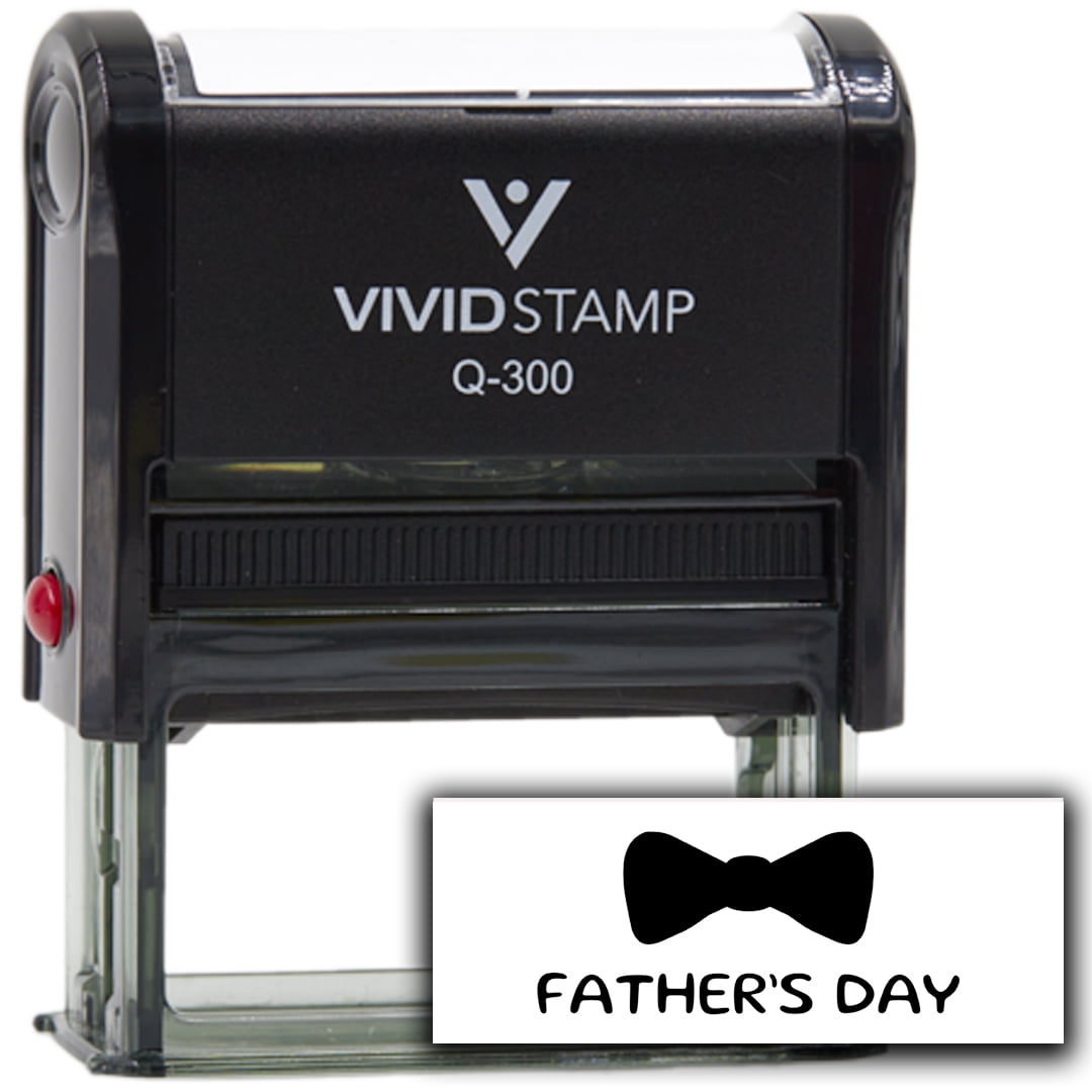 All Quality Father's Day Self-Inking Rubber Stamp | Agenda Planning Stamps (Black Ink) - Q-300