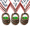 thumbnail image 1 of All Quality Golf Swirling Stars Design Medals - 1st, 2nd, 3rd Place - 3 Pack (9 Medals), 1 of 5