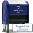 thumbnail image 1 of All Quality Important Meeting When Where Why Self-Inking Rubber Stamp | Agenda Planning Stamps (Blue Ink) - Q-200, 1 of 6