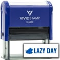 thumbnail image 1 of All Quality Lazy Day Self-Inking Rubber Stamp | Agenda Planning Stamps (Blue Ink) - Q-400, 1 of 6