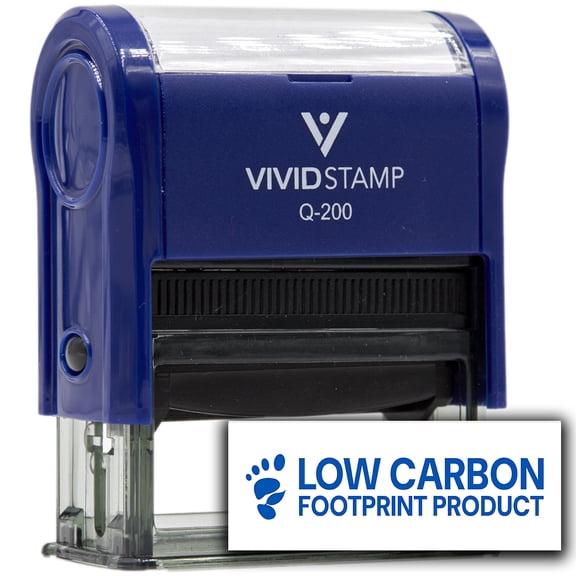 All Quality Low Carbon Footprint Product Self-Inking Rubber Stamp (Blue Ink) - Q-200