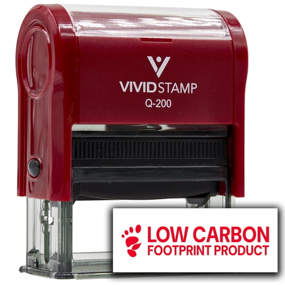 All Quality Low Carbon Footprint Product Self-Inking Rubber Stamp (Red Ink) - Q-200