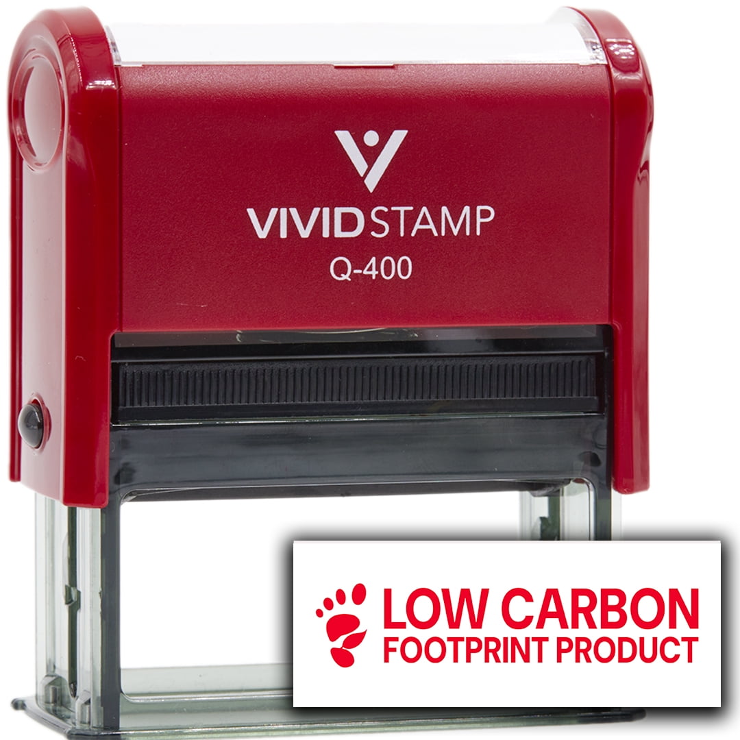 All Quality Low Carbon Footprint Product Self-Inking Rubber Stamp (Red Ink) - Q-400