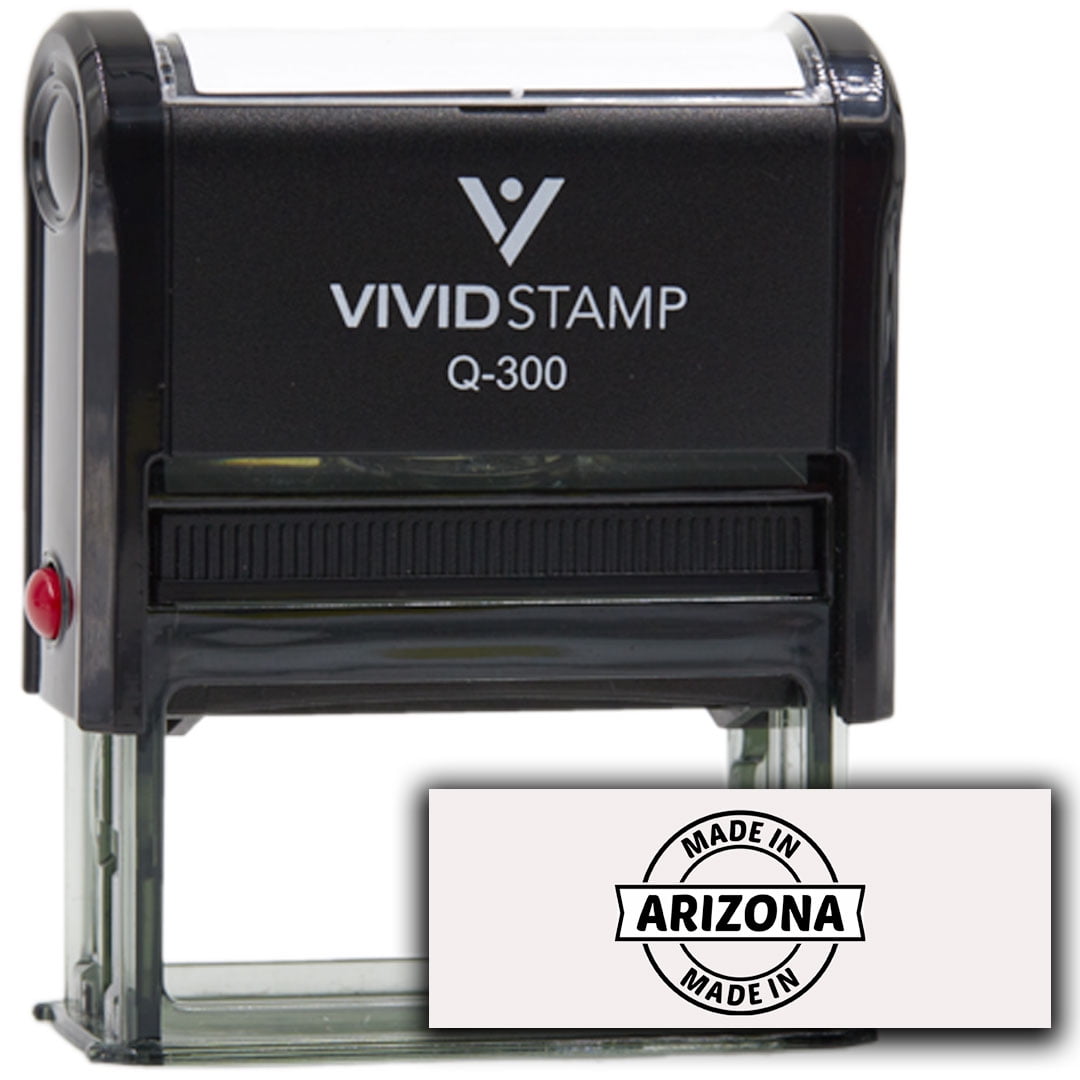 All Quality Made In Arizona Self-Inking Rubber Stamp (Black Ink) - Q-300