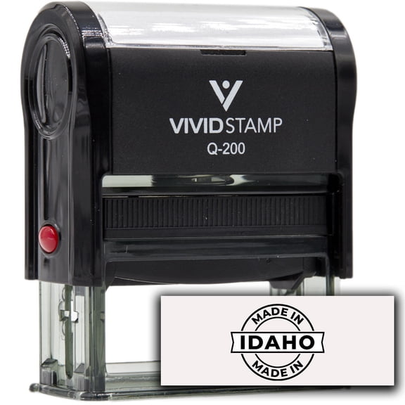 All Quality Made In Idaho Self-Inking Rubber Stamp (Black Ink) - Q-200