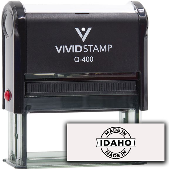 All Quality Made In Idaho Self-Inking Rubber Stamp (Black Ink) - Q-400