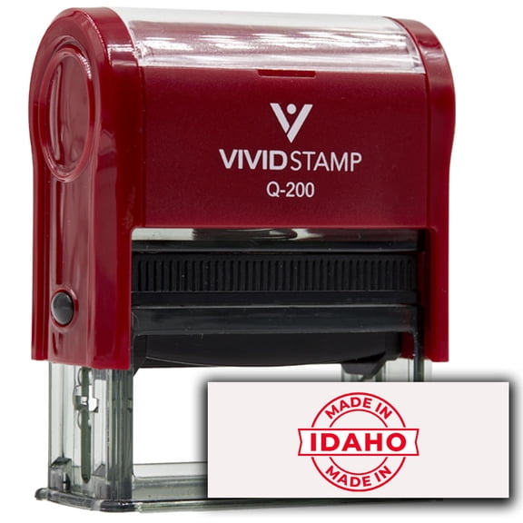 All Quality Made In Idaho Self-Inking Rubber Stamp (Red Ink) - Q-200