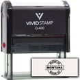 thumbnail image 1 of All Quality Made In Montana Self-Inking Rubber Stamp (Black Ink) - Q-400, 1 of 6