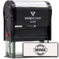 thumbnail image 1 of All Quality Made In Nevada Self-Inking Rubber Stamp (Black Ink) - Q-200, 1 of 6