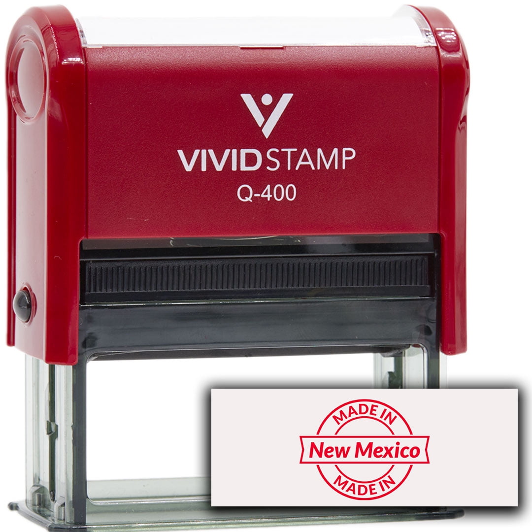 All Quality Made In New Mexico Self-Inking Rubber Stamp (Red Ink) - Q-400