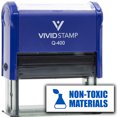 thumbnail image 1 of All Quality Non-Toxic Materials Self-Inking Rubber Stamp (Blue Ink) - Q-400, 1 of 6