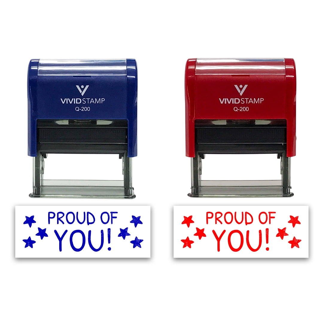 All Quality Proud of You! Self-Inking Rubber Stamp Motivational Teacher ...