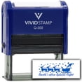 thumbnail image 1 of All Quality Santa's office Special Flight | Christmas Gift Stamp | Festive Season (Blue Ink) - Q-300, 1 of 8