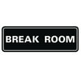 thumbnail image 1 of All Quality Standard Break Room Sign - Black - Small 2" X 6", 1 of 4