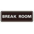 thumbnail image 1 of All Quality Standard Break Room Sign - Dark Brown - Medium 2-3/4" X 7", 1 of 4