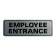 thumbnail image 1 of All Quality Standard Employee Entrance Sign - Silver - Large 3" X 9", 1 of 4
