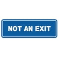 thumbnail image 1 of All Quality Standard Not An Exit Sign - Blue - Small 2" X 6", 1 of 6