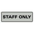 thumbnail image 1 of All Quality Standard Staff Only Wall or Door Sign | Easy Installation | Office Workplace Signs | Enhanced Security ‌ - Lt Gray - Small (1 Pack), 1 of 9