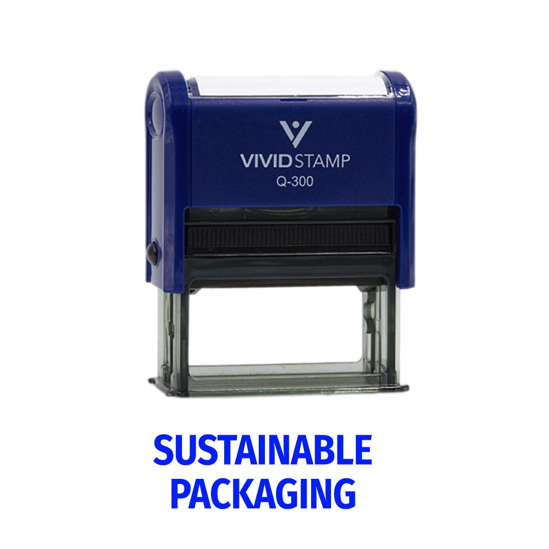 All Quality Sustainable Packaging Self-Inking Rubber Stamp ...