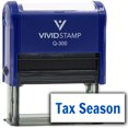 thumbnail image 1 of All Quality Tax Season Self-Inking Rubber Stamp | Agenda Planning Stamps (Blue Ink) - Q-300, 1 of 6