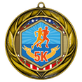 thumbnail image 1 of All Quality Wreath Design 5k Medal - 1st, 2nd, 3rd Place - 9 Piece Set (3 Pack), 1 of 6
