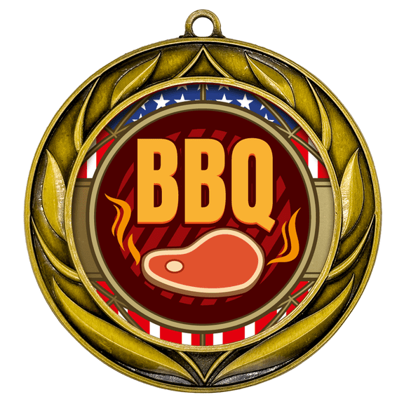 All Quality Wreath Design BBQ Medal | Competition | High Quality Metal Medal - 1st, 2nd, 3rd Place - 30 Piece Set (10 Pack)