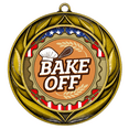 thumbnail image 1 of All Quality Wreath Design Bake Off Medal | Competition | High Quality Metal Medal - 1st, 2nd, 3rd Place - 9 Piece Set (3 Pack), 1 of 6