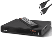 OTIC All Region DVD Player for TV, 1080P HD Upscaling Dolby Digital Disc Player, Metal Body, With Remote & HDMI Cable