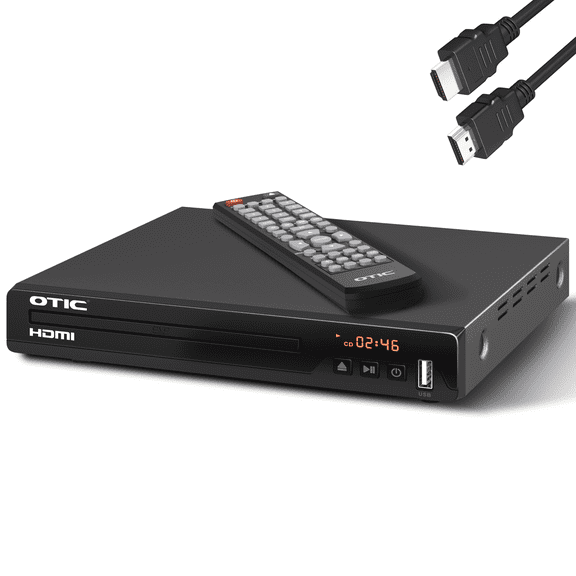 All Region HD DVD/CD Player, Metal Housing, Multi-Format with Usb, Dolby Digital, Includes HD Cable & Remote for TV/Home Stereo