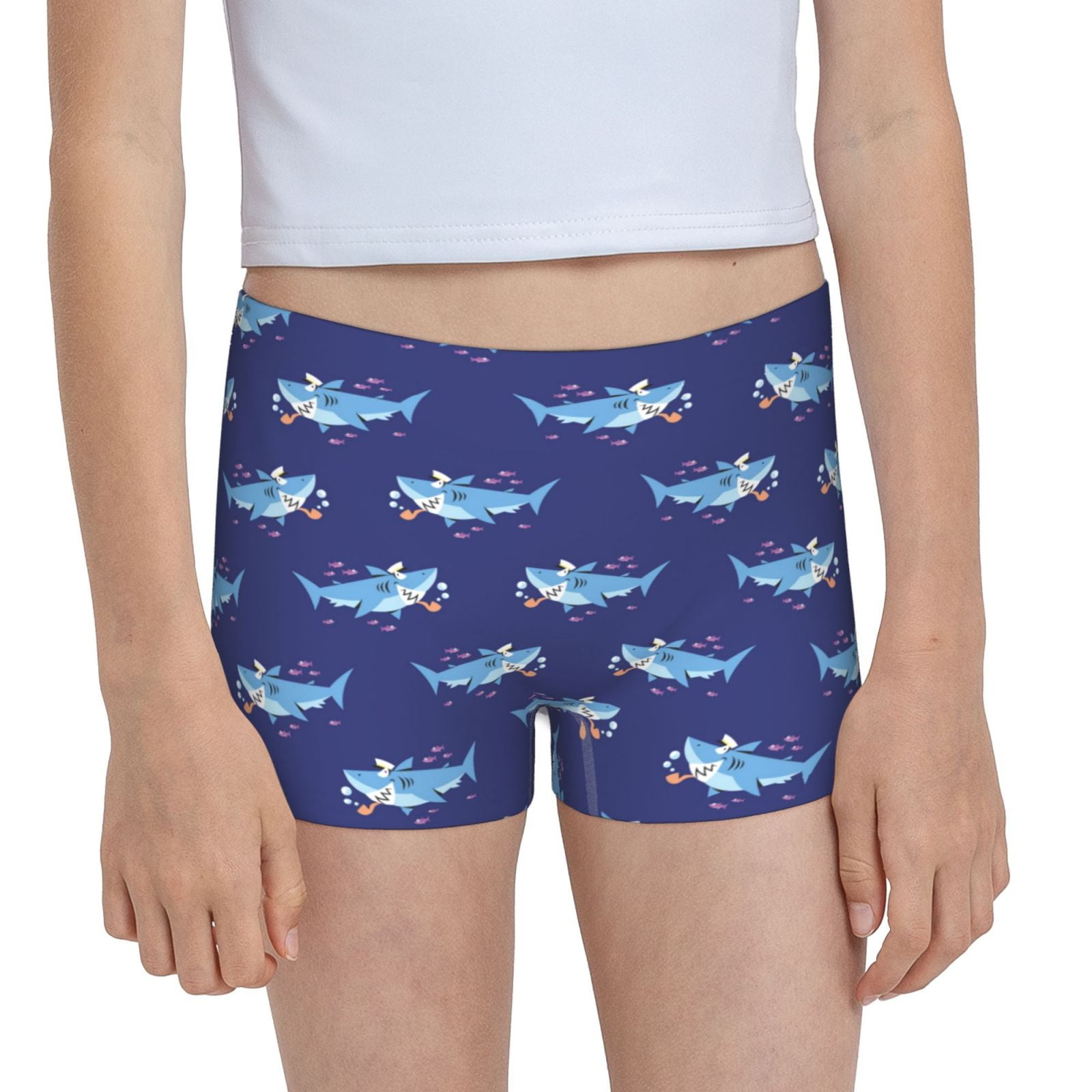 Easygdp Party Shark Cute Girls Hipster Cotton Underwear Little Girls