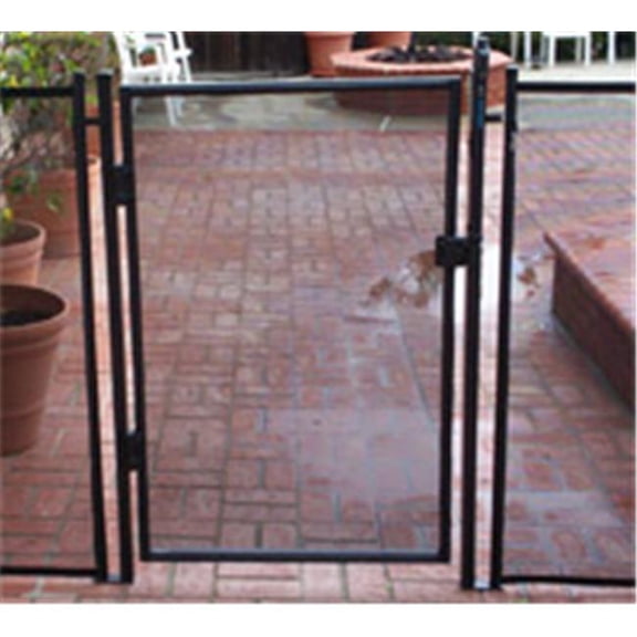 All-Safe SCGAT-48CEBP 48 in. Self-Closing Gate Kit Combo E - Black Peg