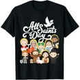 All Saints Day Kids Catholic St Francis Therese Joan of Arc TShirt