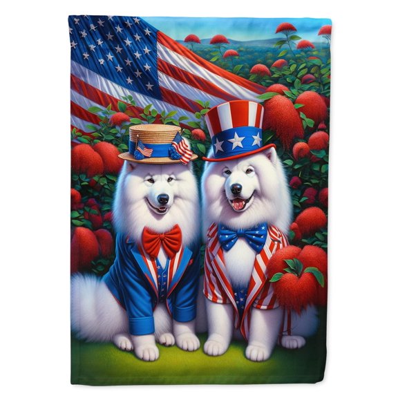 All Samoyed Garden Flag 11.25 in x 15.5 in